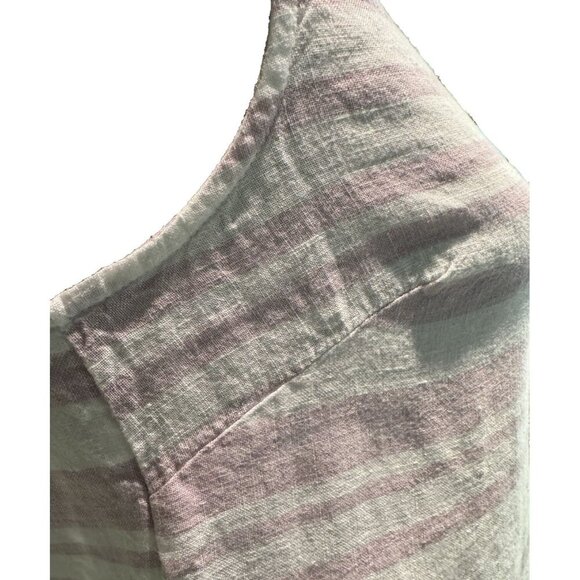 Rachel Zoe, 100 % linen dress, size 6, shift, sleeveless, scoop neck, stripes, - Picture 14 of 15